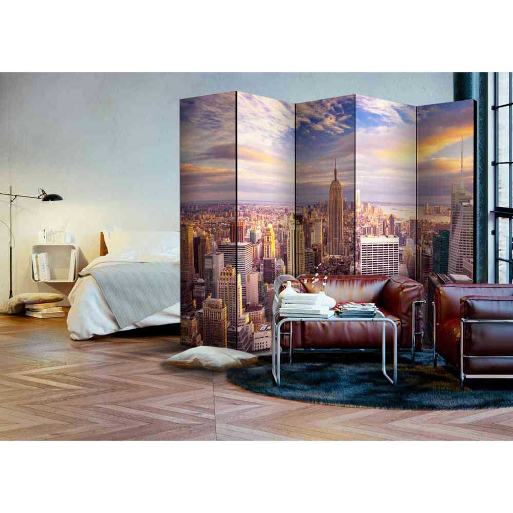 New York Motiv Paravent Maggio mit Leinwand Füllung 225 cm breit