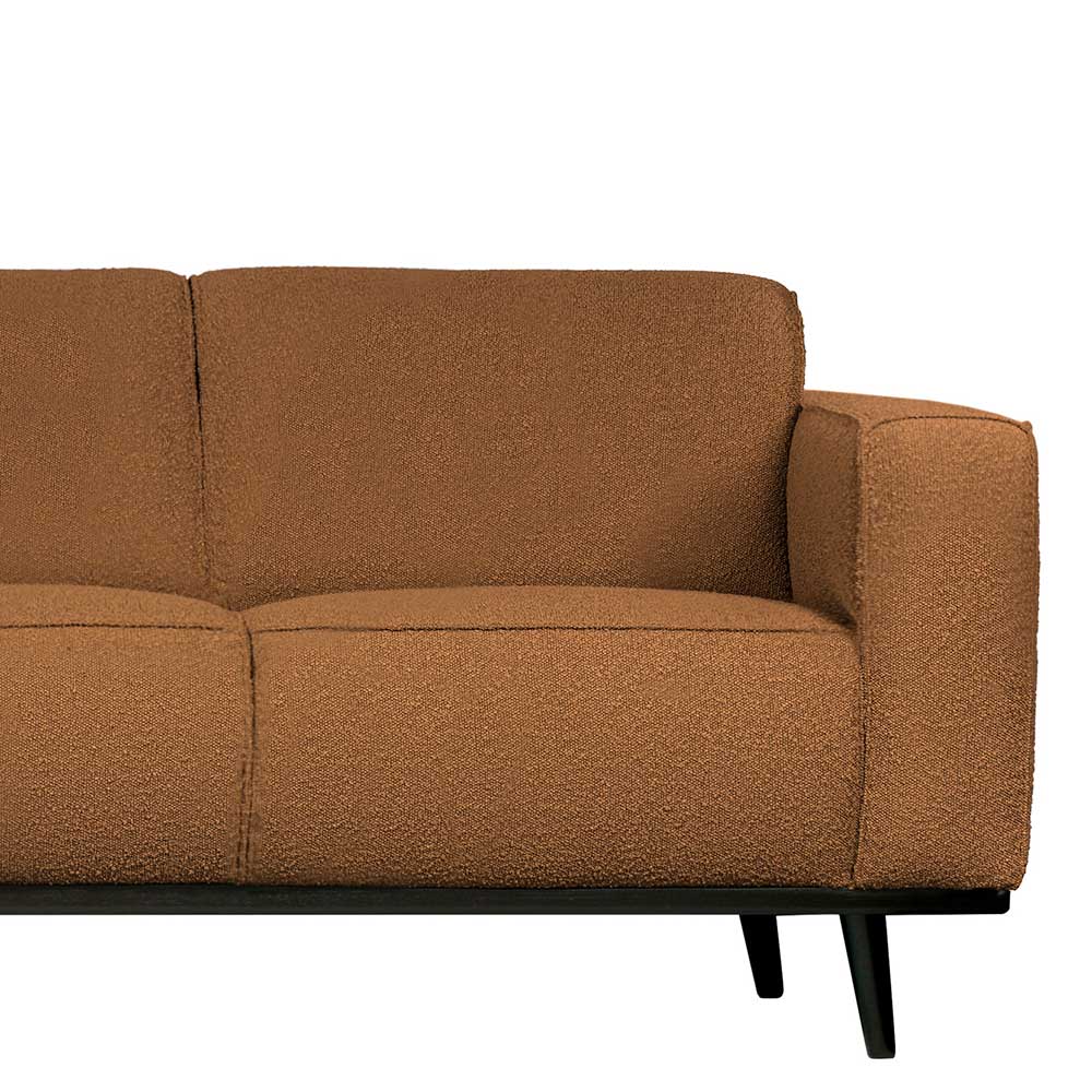 Couch Pierre in Bernsteinfarben mit Federkern