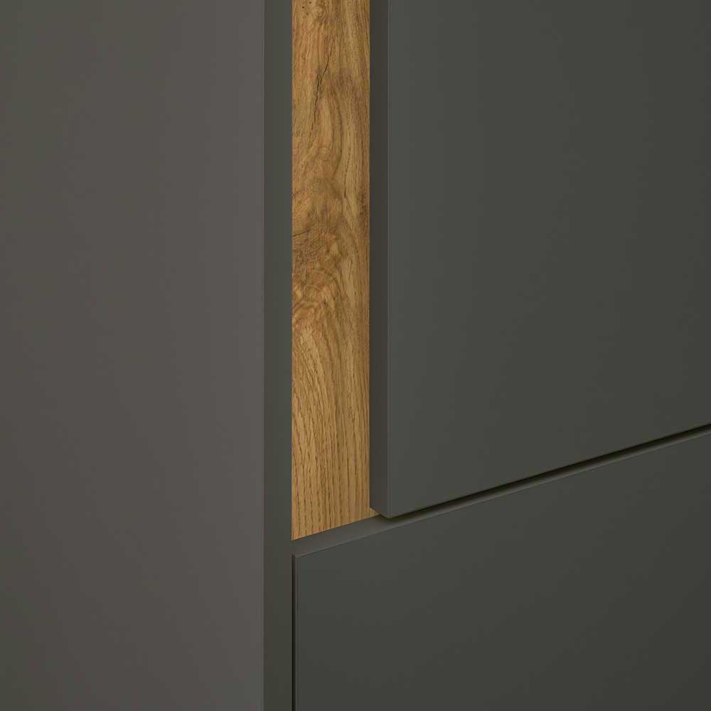 Büroschrank mit Regal Uzniana in modernem Design 70 cm breit (zweiteilig)
