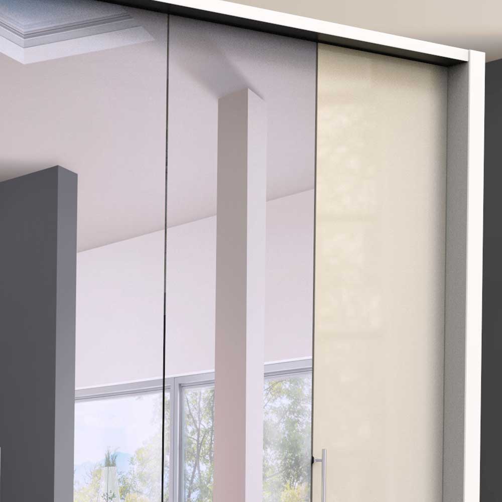Falltüren Schlafzimmer Kleiderschrank Invelita mit Spiegel modern