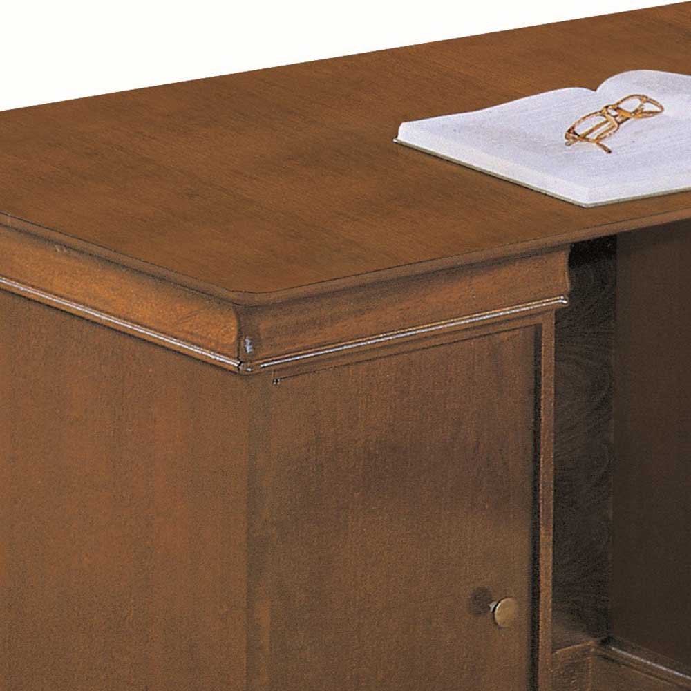 Schreibtisch mit Stauraum Sucrela im klassischen Stil in Nussbaumfarben