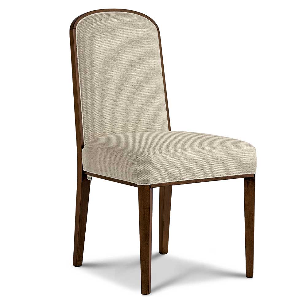 Stuhl Esszimmer Lavrio im klassischen Stil aus Buche Massivholz und Stoff