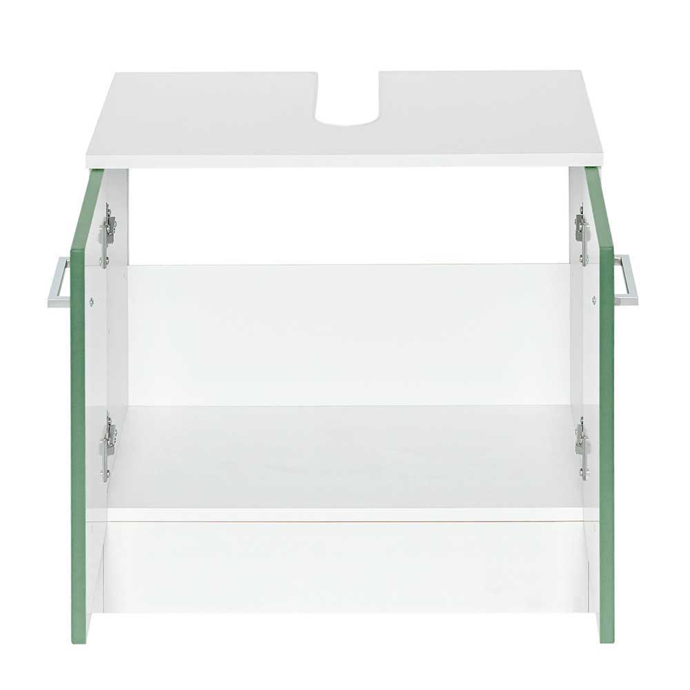Modernes Möbelset Jirecan in Grün und Weiß für Badezimmer (dreiteilig)