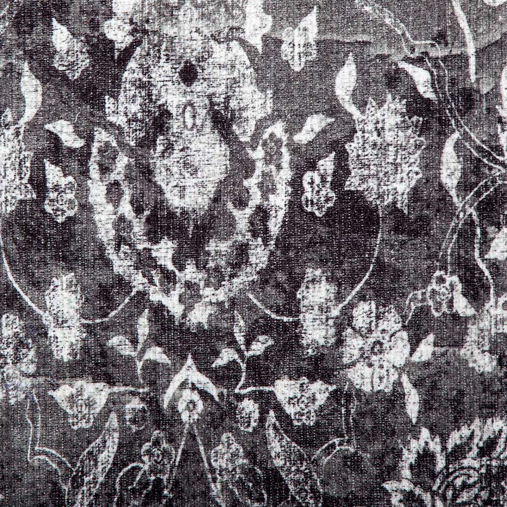 Kurzflor Teppich Bregina orientalisch gemustert in Grau