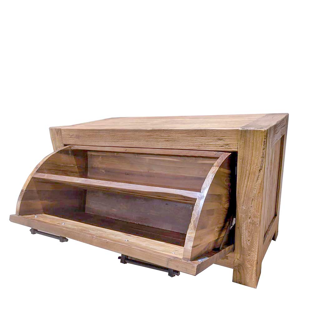 Holz Garderobe Dariola aus Teak handgearbeitet (dreiteilig)