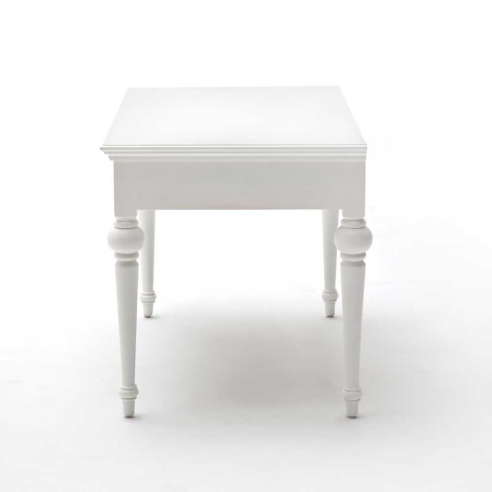 Schreibtisch Vronato in Weiß im Landhausstil