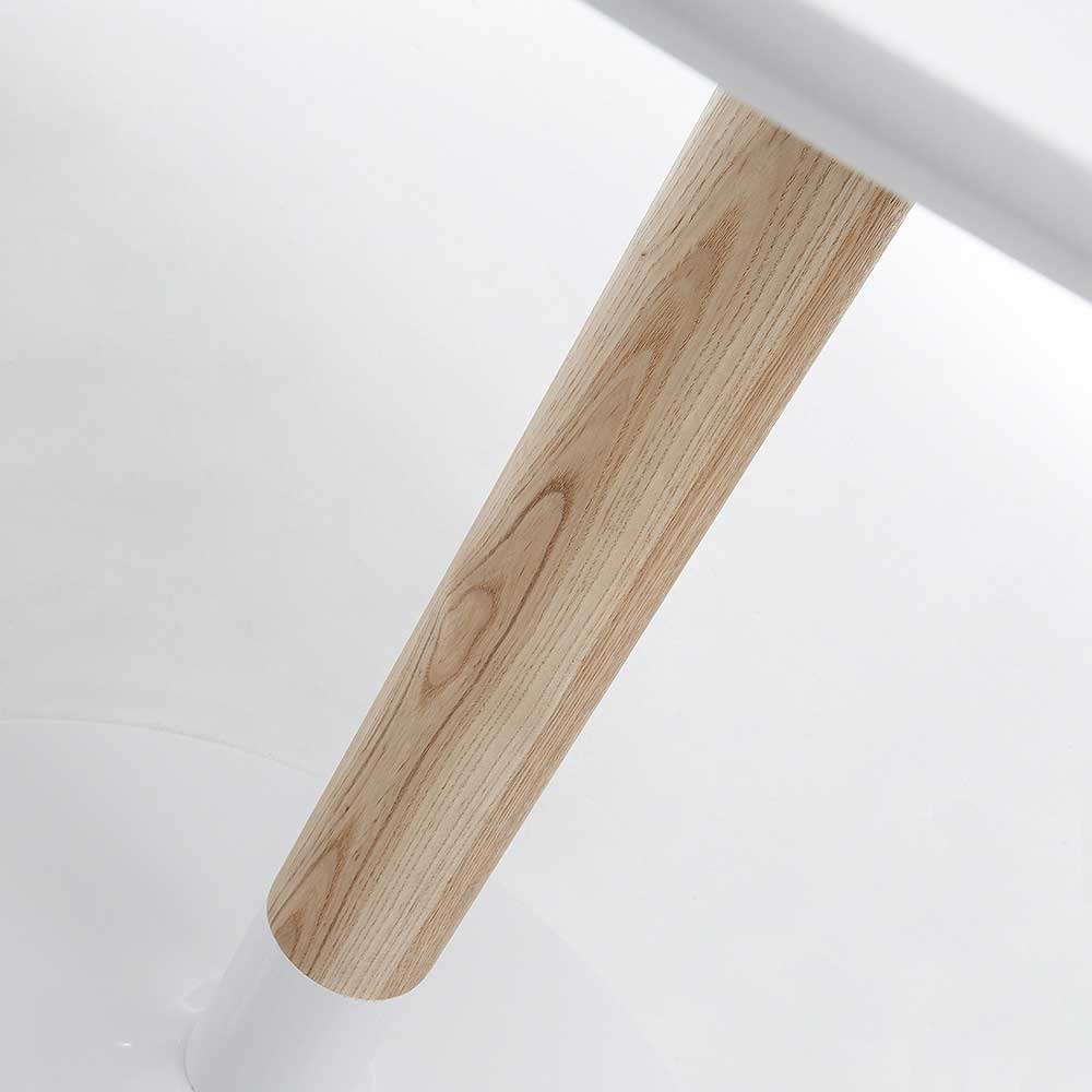 Runder Tisch Firadila in Weiß mit Tellerfuß-Gestell