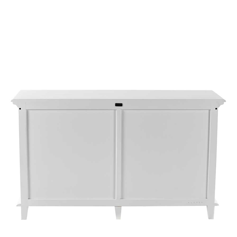 Country Style Sideboard Lominda in Weiß lackiert 145 cm breit