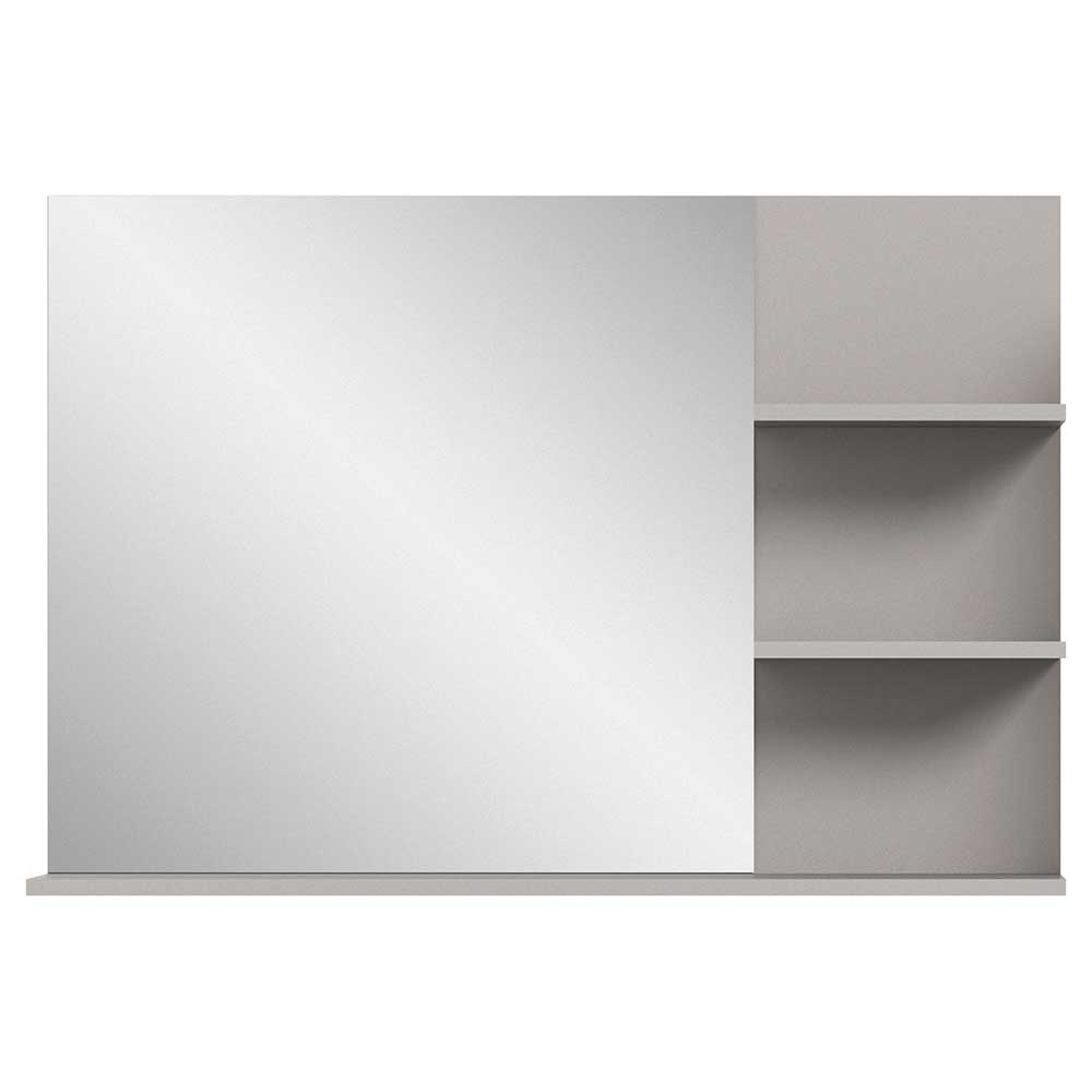 Waschplatz Set Ristina in Grau und Schwarz 135 cm breit (dreiteilig)
