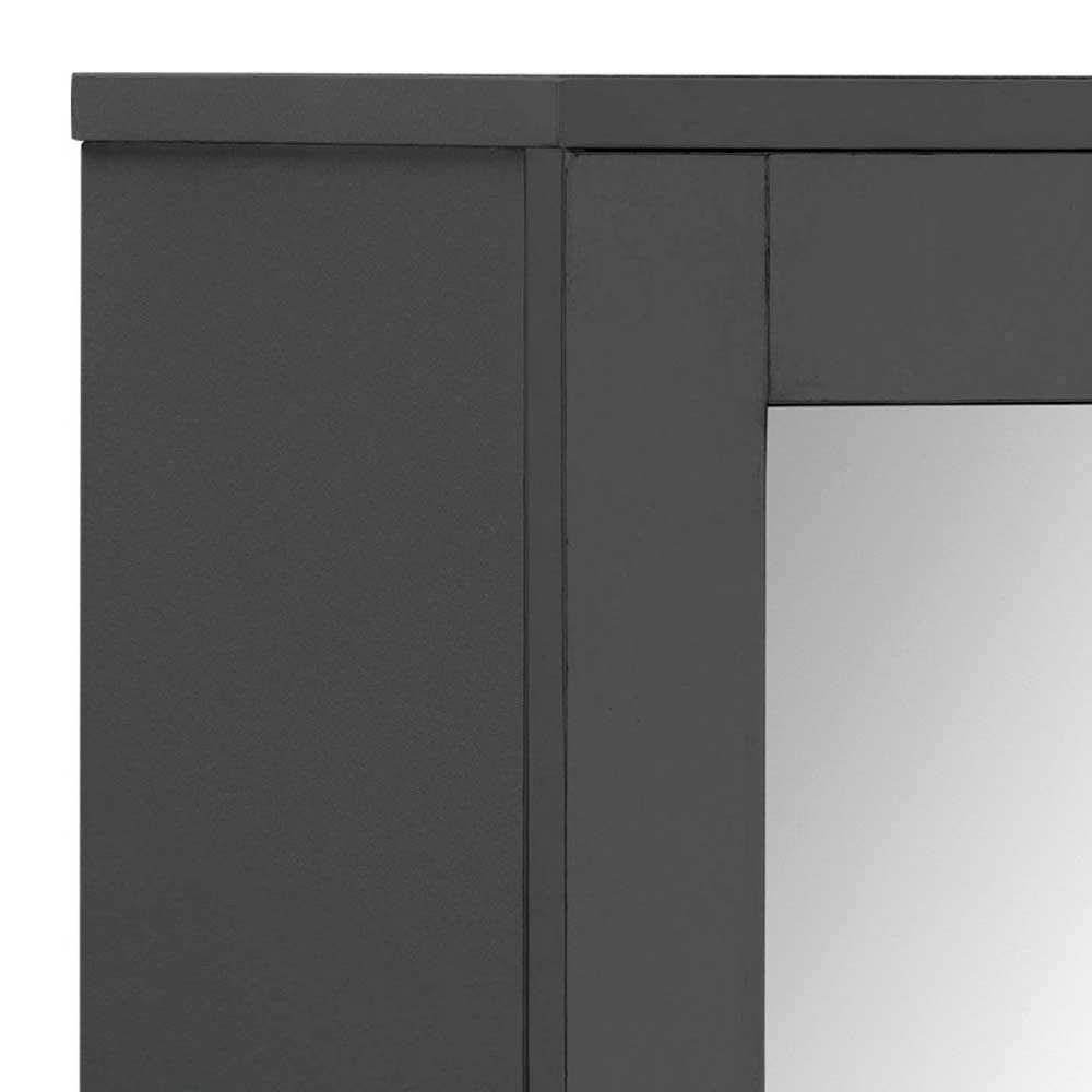 Hängeschrank mit Spiegel Uriscano in Grau 50 cm hoch
