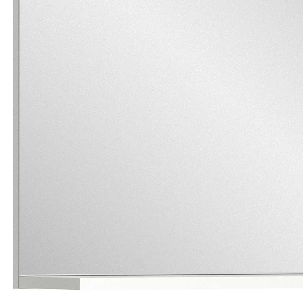 Weißer Badezimmer Spiegel Liss 80 cm breit und 70 cm hoch