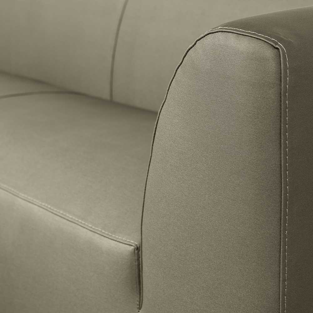 Outdoor Dreisitzer Couch Adaja in Dunkelgrün 230 cm breit