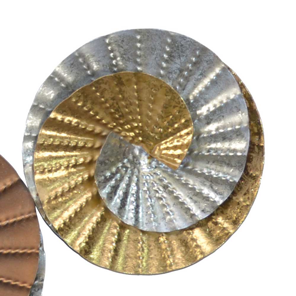 Metall Wanddeko Acapella in Gold - Kupfer - Silber 103 cm breit