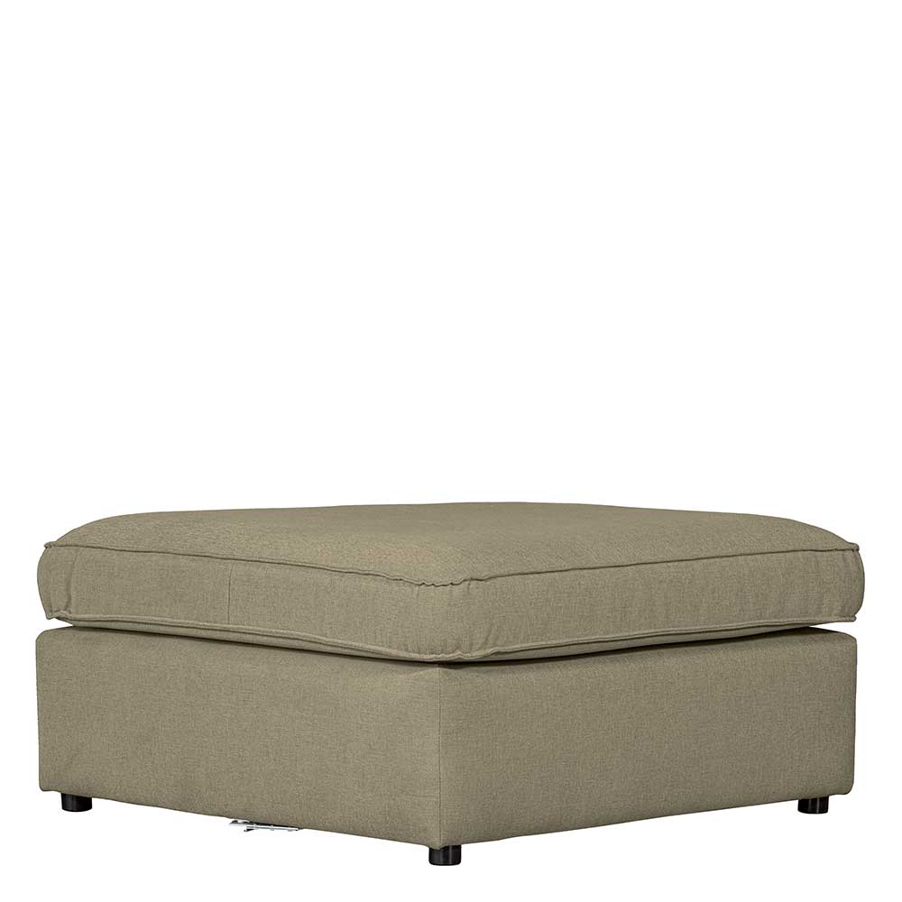 Graugrüner Couch Beistellhocker Menoria 97 cm breit und 46 cm hoch