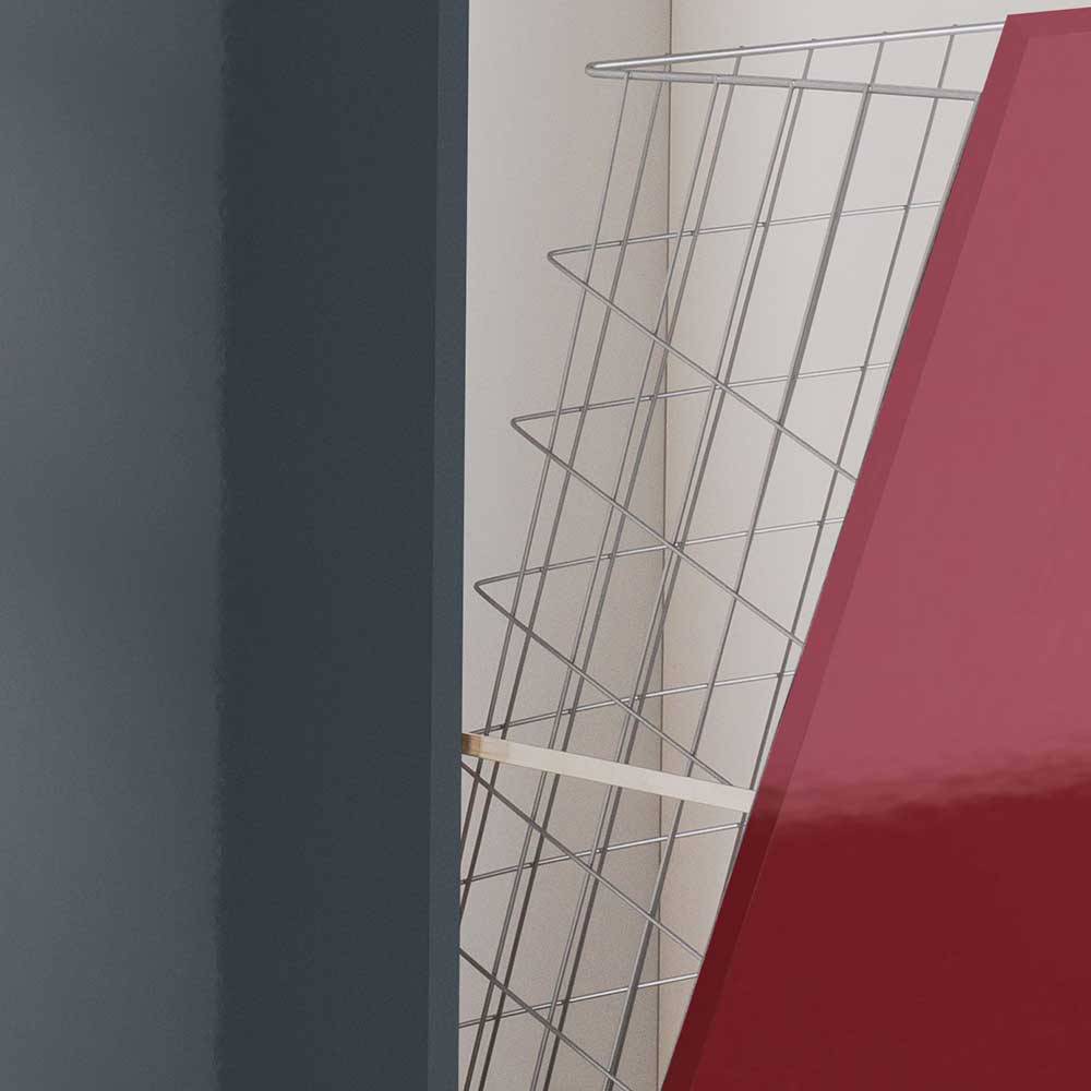 Wäscheklappe Schrank Bad Finn in modernem Design für die Wandmontage