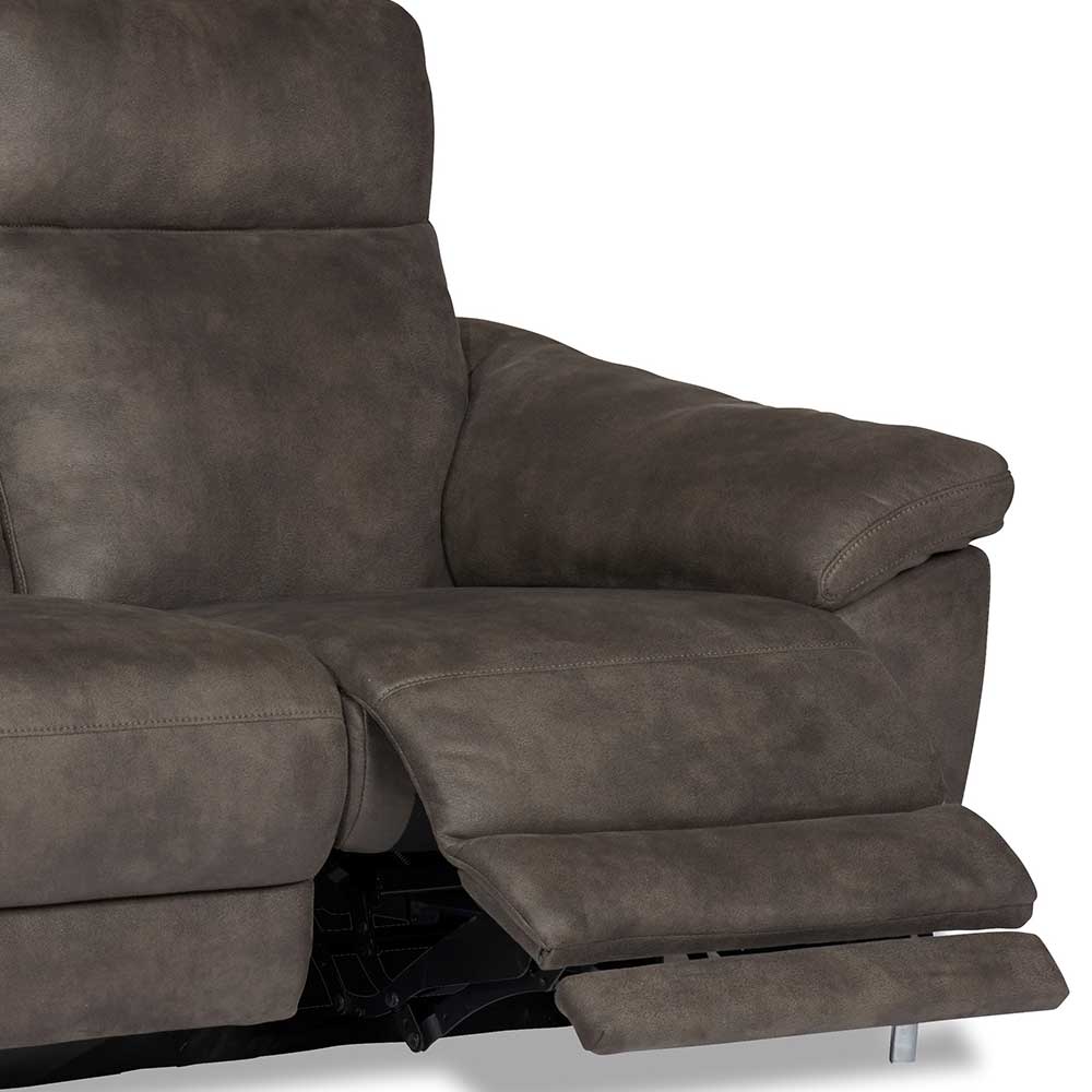 Relaxcouch Mixi in Braun Microfaser modern