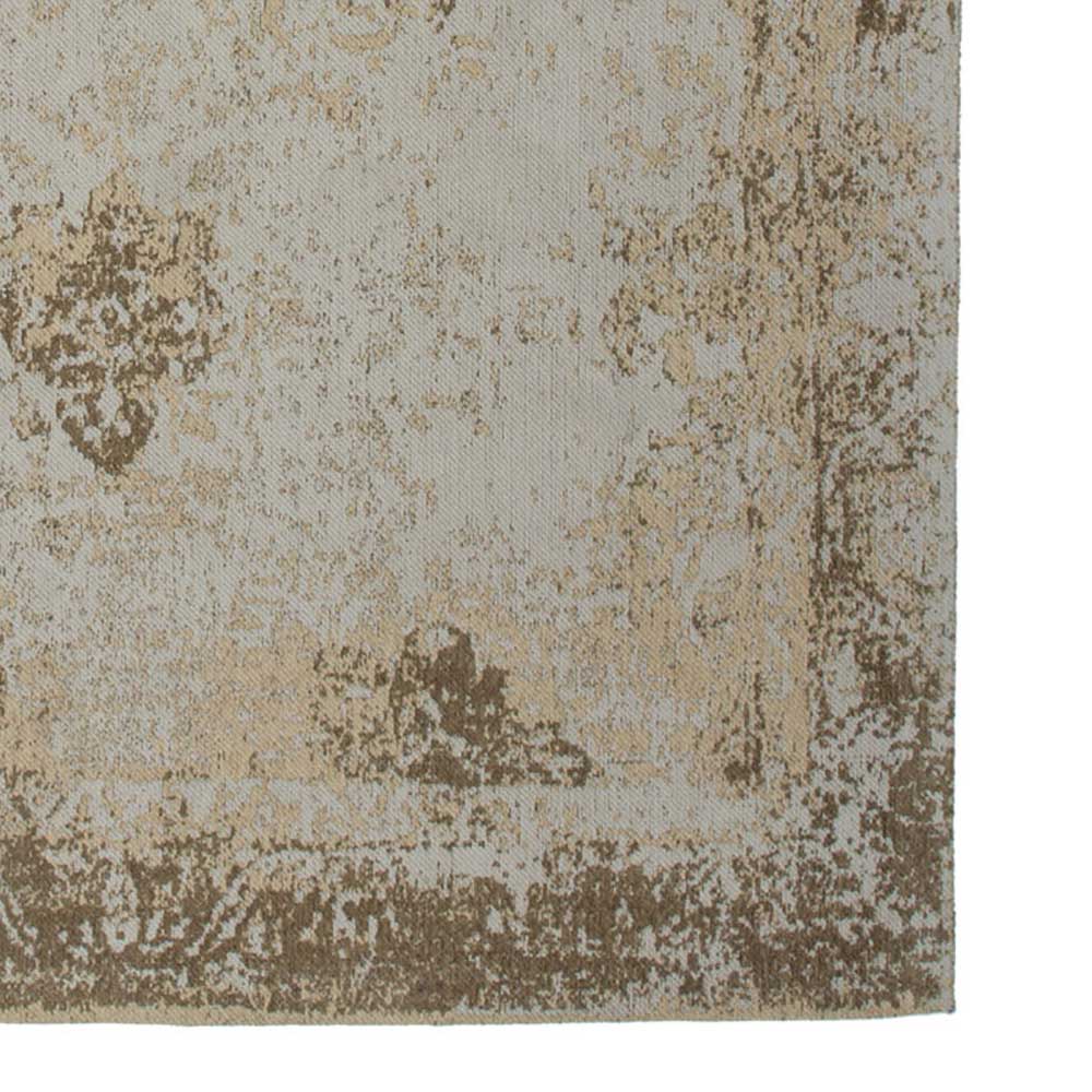 Vintage Teppich Tessini in Beige und hell Braun aus Chenillegewebe