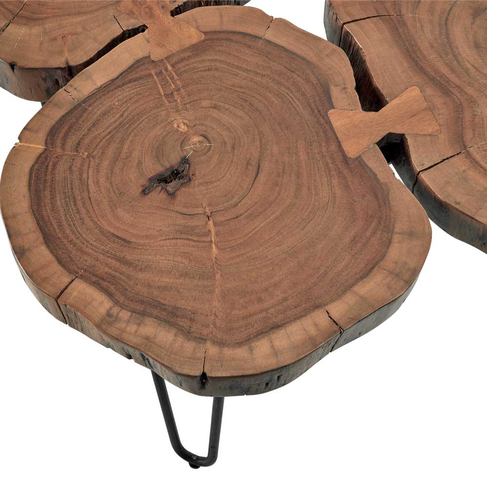 Baumscheibentisch Halfway im Industry und Loft Stil aus Akazie Massivholz