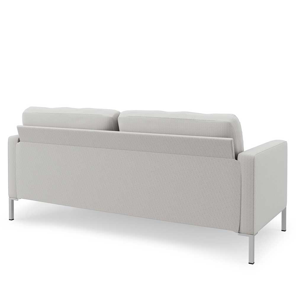 Cremefarbenes Sofa Esniwida mit Vierfußgestell aus Metall 188 cm breit