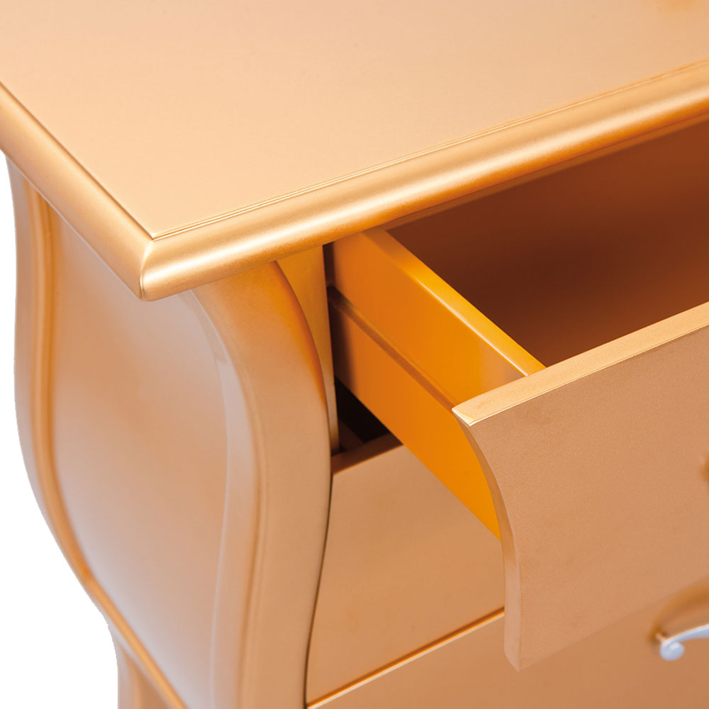 Design Kommode Rapivos in Gold Optik Barock