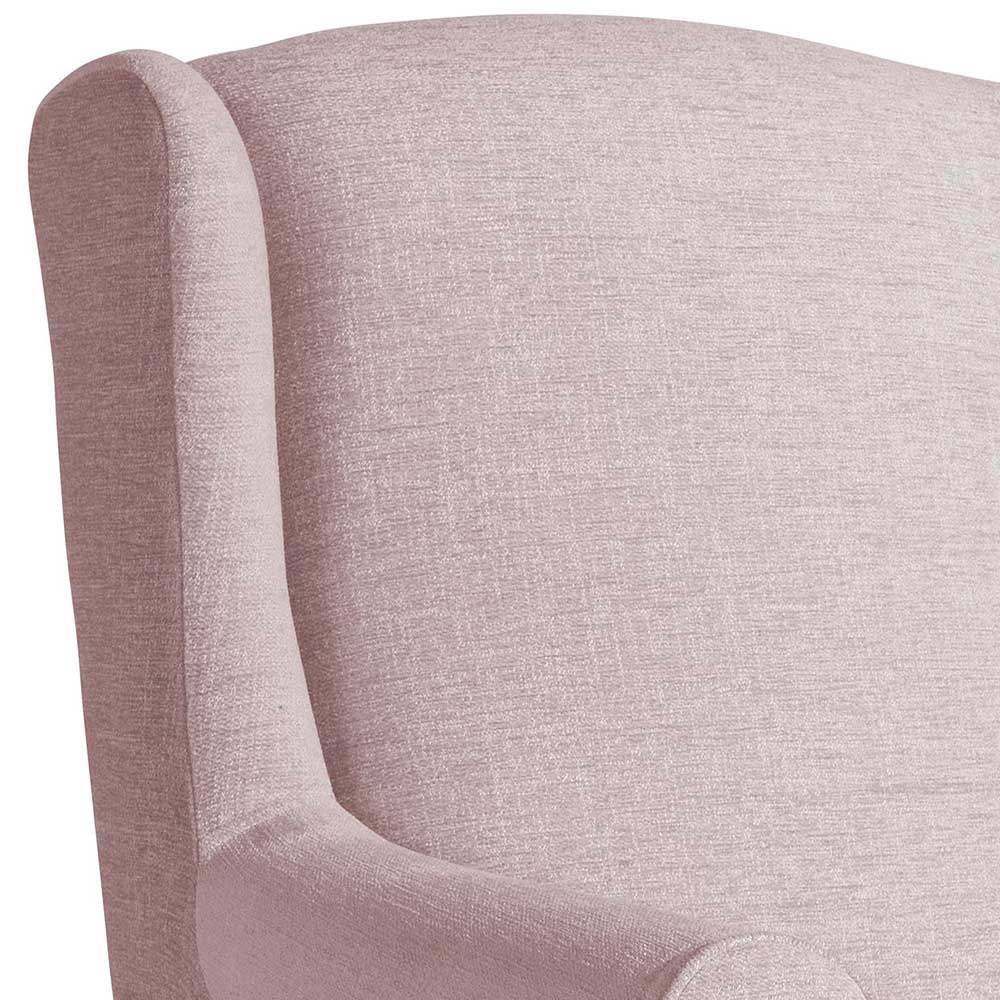 Rosa Zweier Sofa Wearing aus Chenillegewebe im Landhausstil