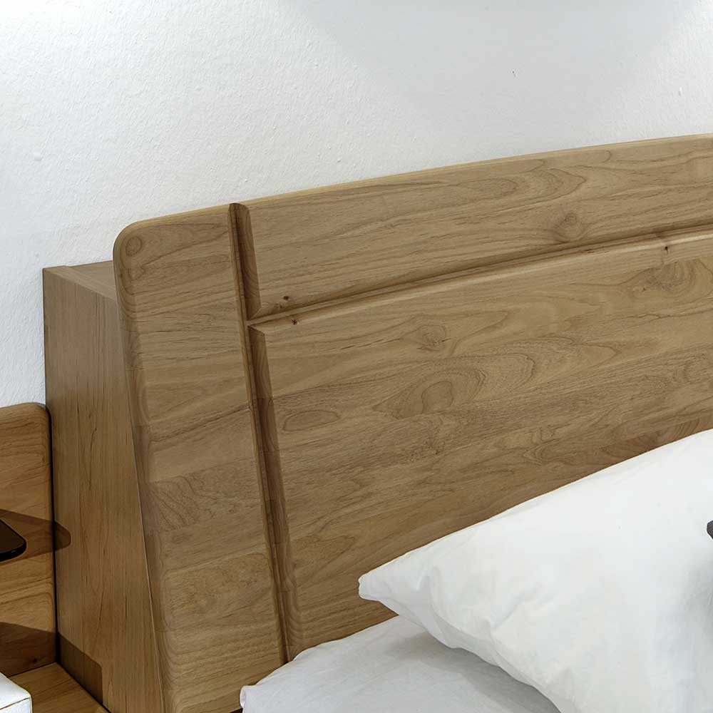 Holzbett Portland aus Erle mit Komforthöhe