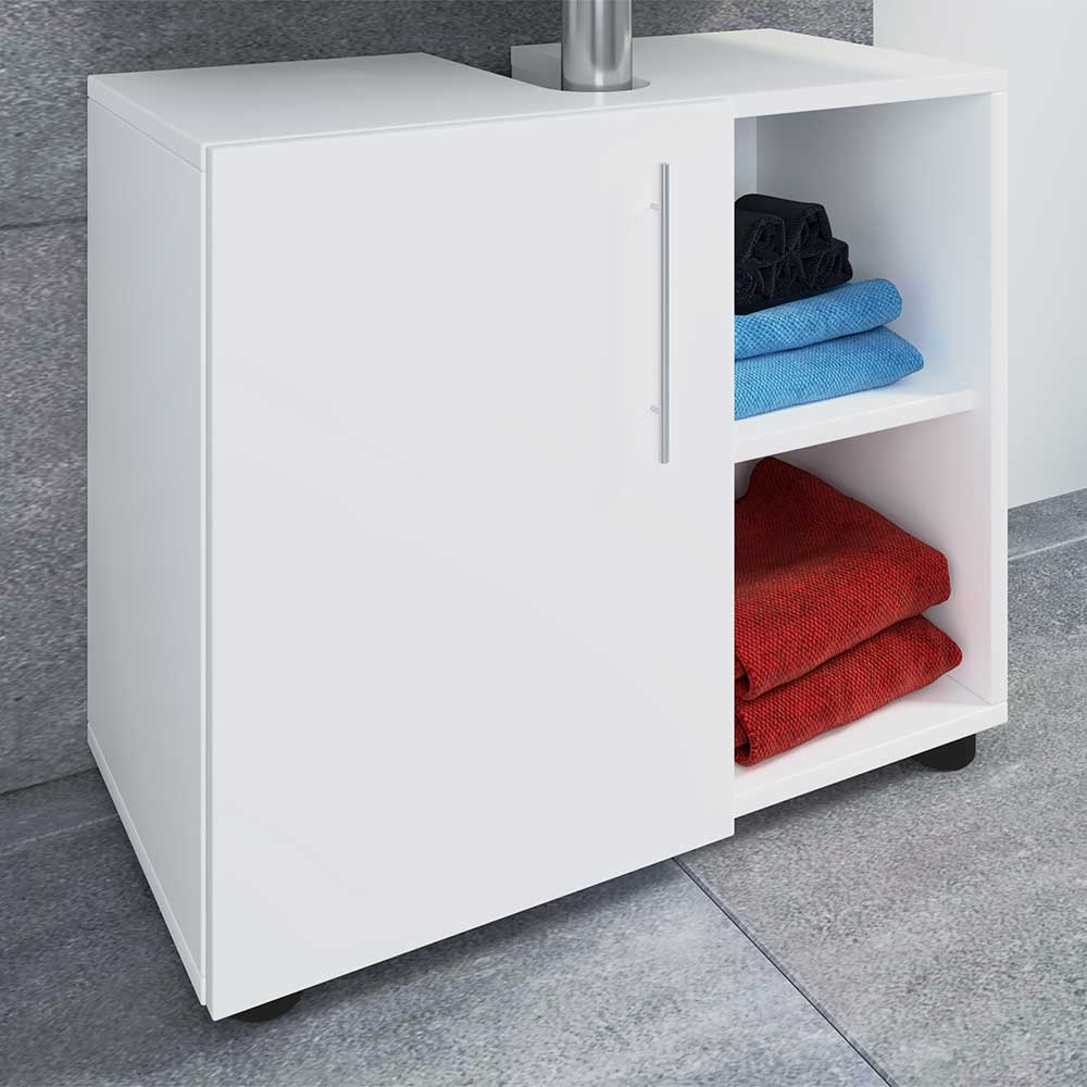 Waschtischschrank Eli in Weiß - 60x51x30 cm