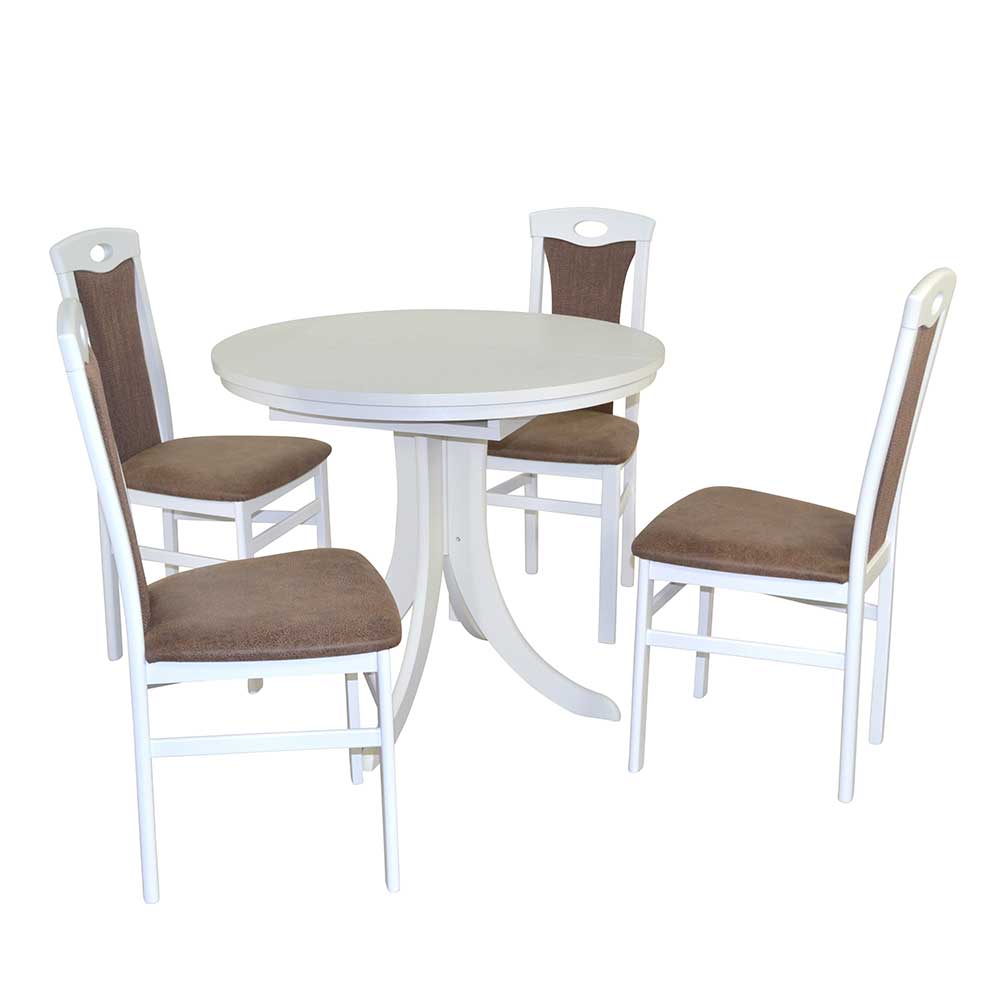 Esszimmer Möbel Jim Tisch ausziehbar mit vier Stühlen