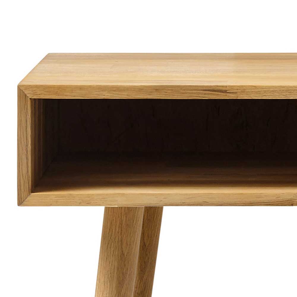 Konsolen Tisch Maslow aus Eiche Massivholz mit einer Schublade