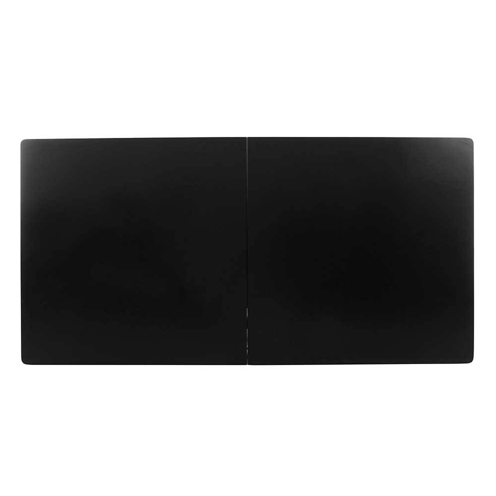 Esstisch schwarz Enrar mit einer Einlegeplatte verlängerbar von 180-220 cm