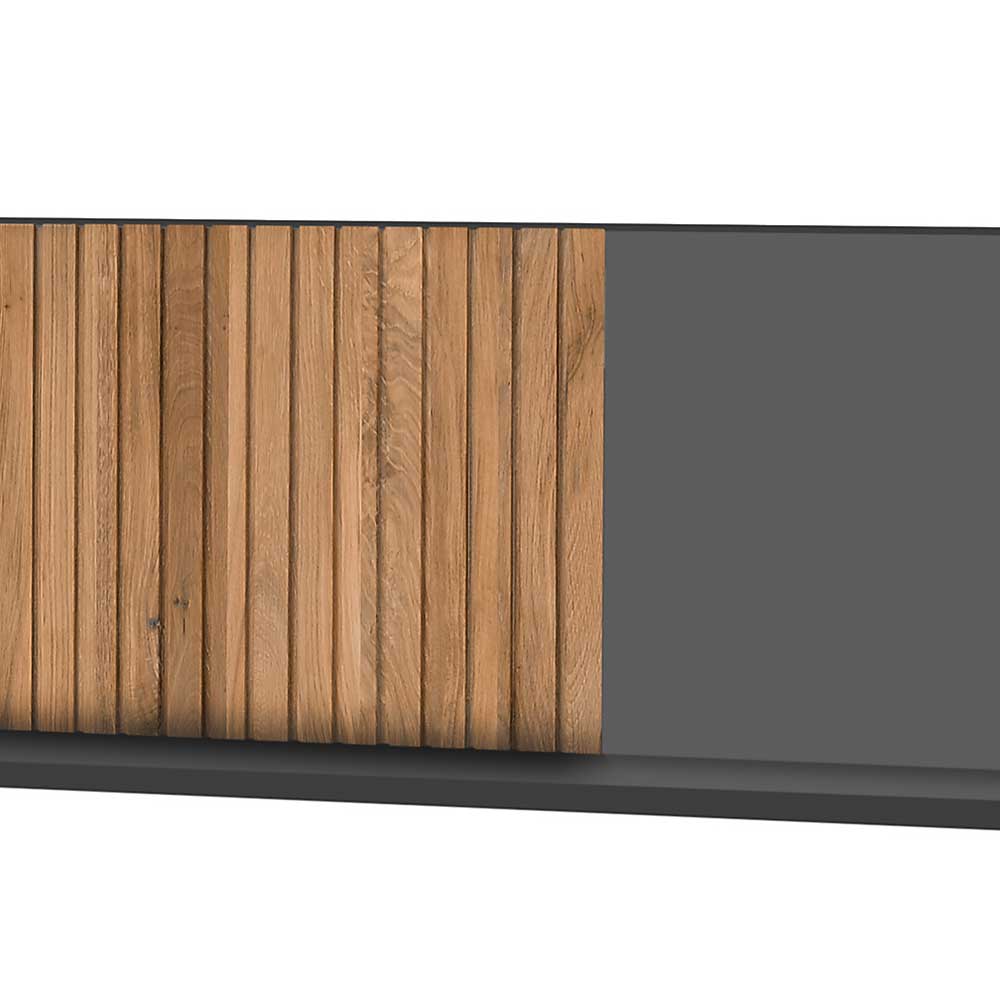 Wandboard Strong in Eiche Bianco und Anthrazit 183 cm breit