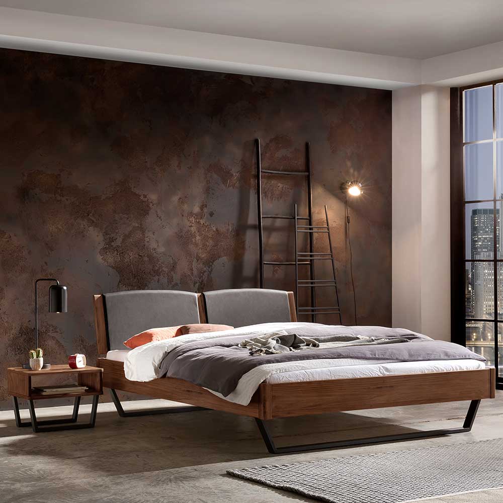 Modernes Design Bett Geroga im Industry und Loft Stil 140x200 cm