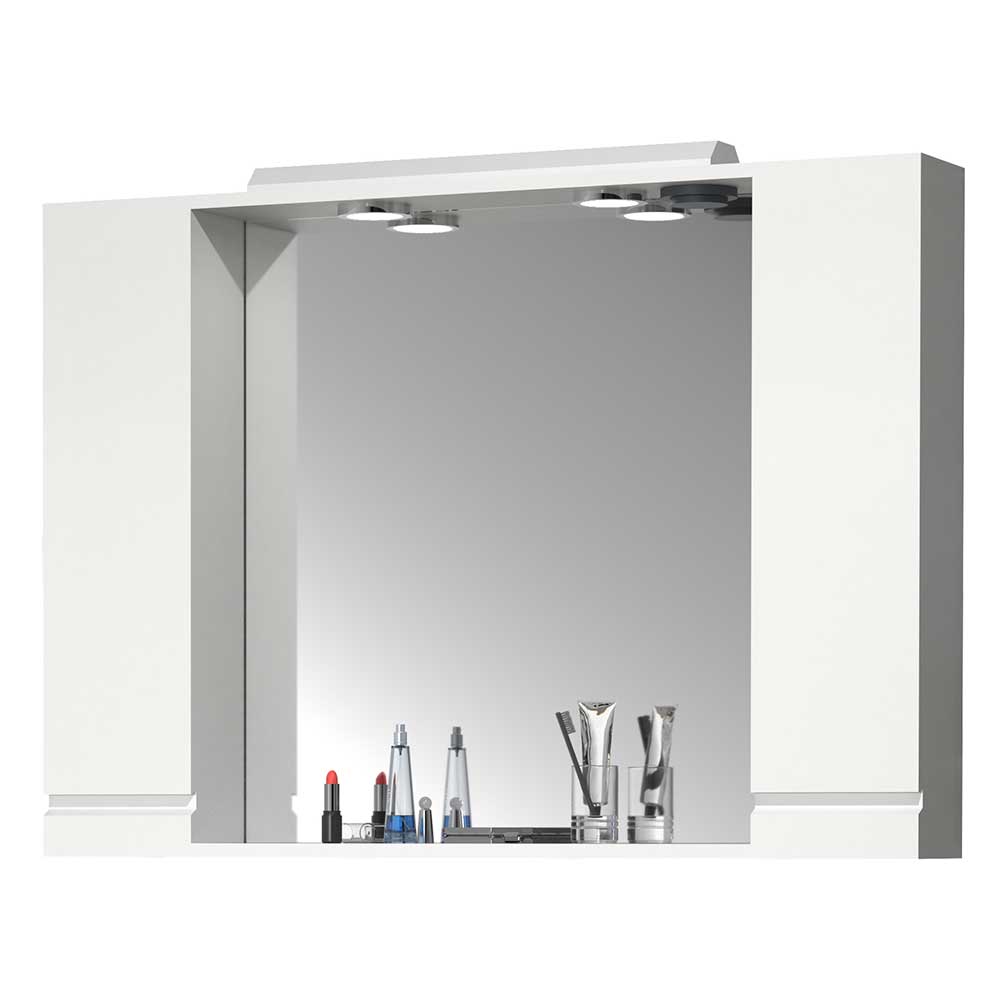 Badspiegelschrank Valtte in Weiß - modernes Design