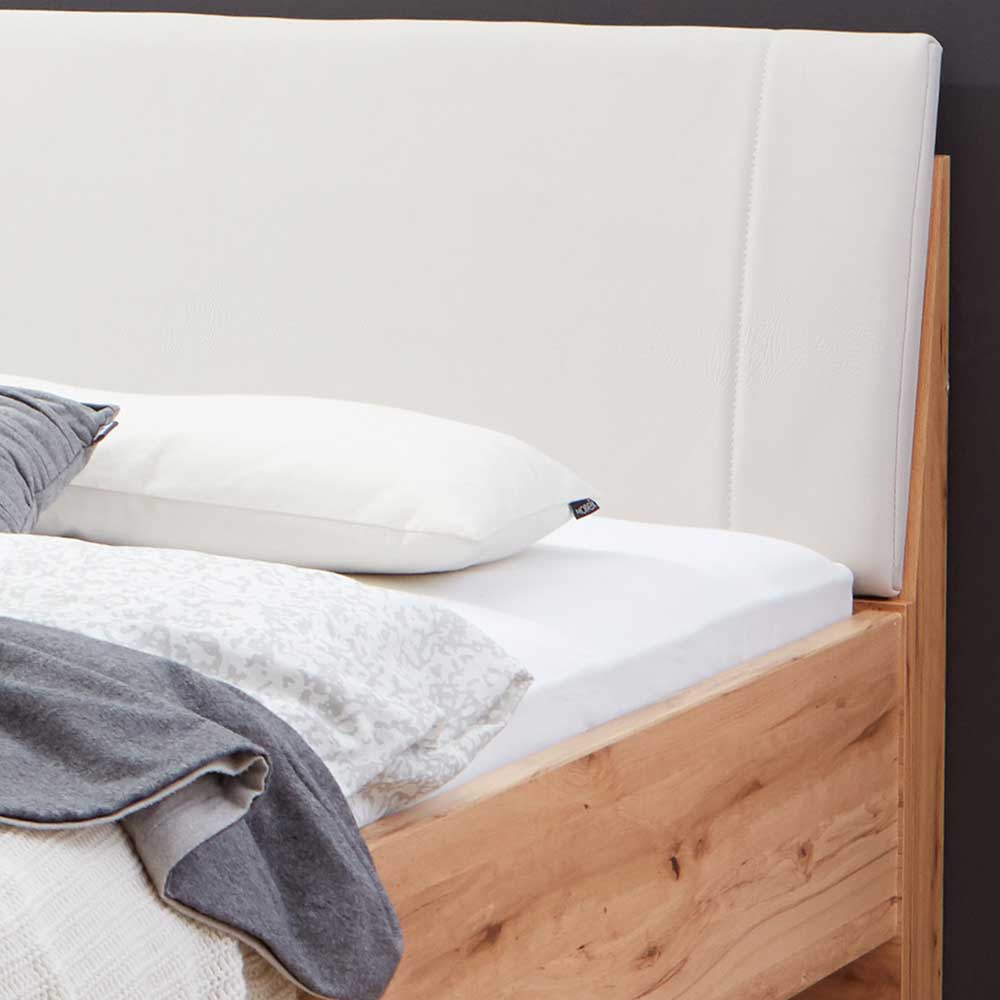 Modernes Komfortbett Jassena aus Astkernbuche teilmassiv kaufen (dreiteilig)