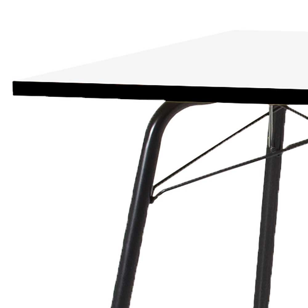 Tisch Zeremonia in Schwarz und Weiß 90 cm breit