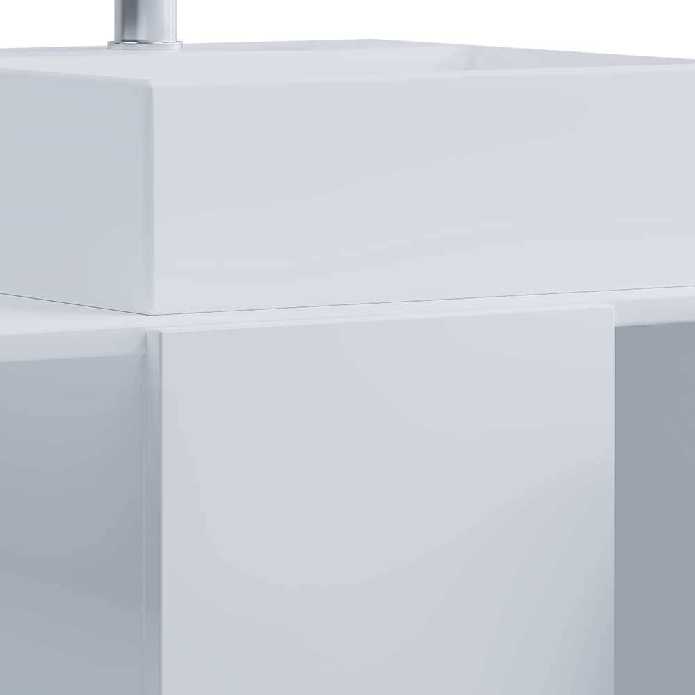 Badezimmer Schrank weiß Pseidoca für die Wandmontage mit Becken