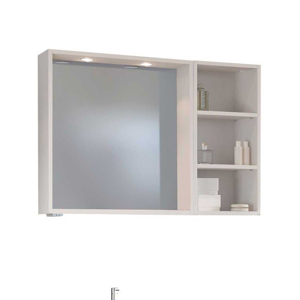 Waschraum Möbel Set Tropezia in Weiß und Wildeiche Dekor modern (dreiteilig)