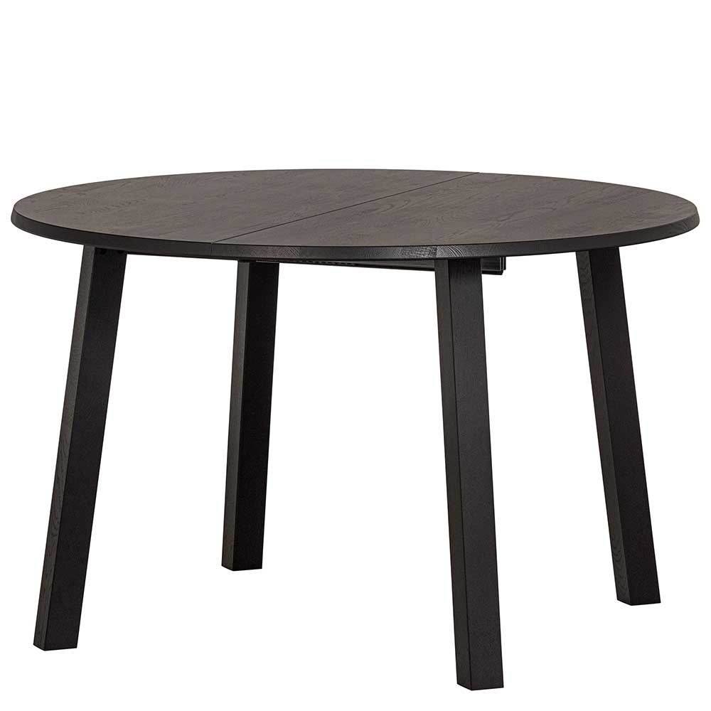 Schwarzer Tisch Ekorena mit zwei Einlegeplatten im Skandi Design