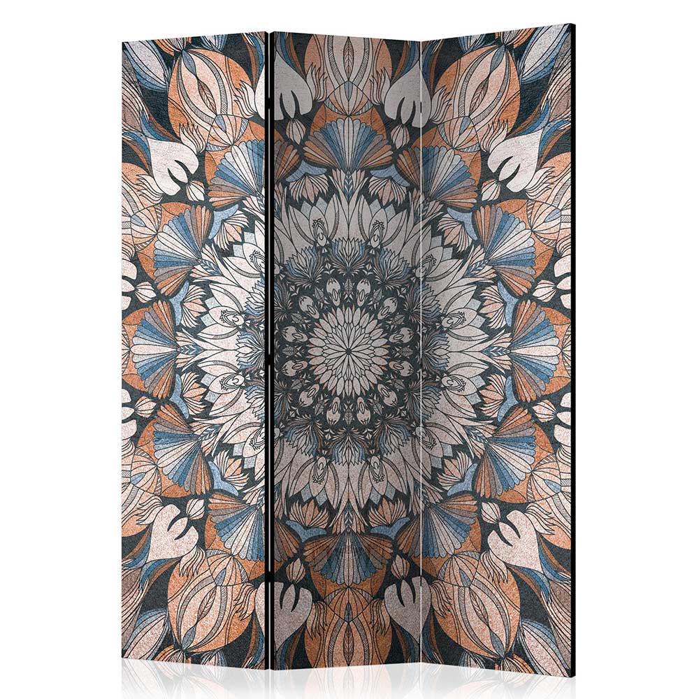 Mandala Raumteiler Xeli Mehrfarbig mit Leinwand Füllung