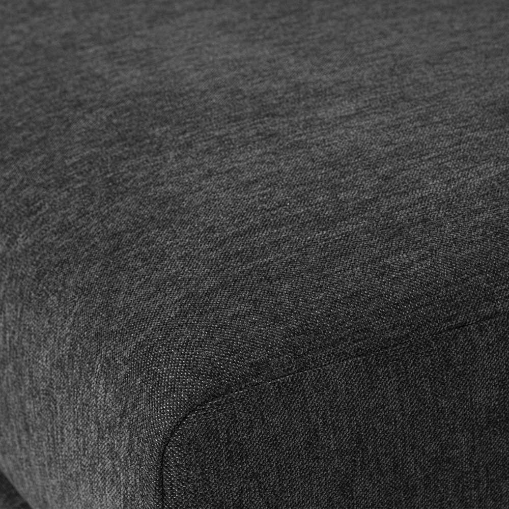 Modulcouch Chaiselongue modern Duffy in Dunkelgrau 200 cm breit
