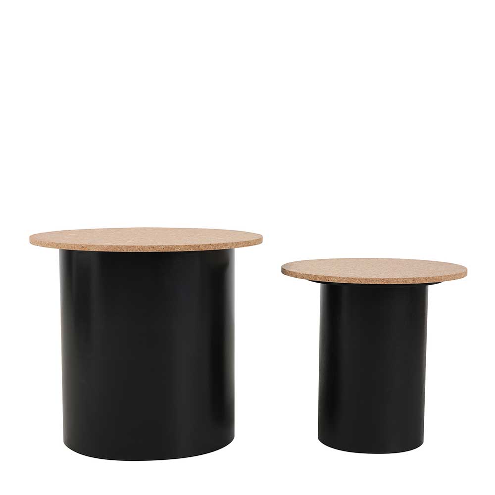 Wohnzimmer Tische Kospas mit runder Tischplatte aus Kork (zweiteilig)