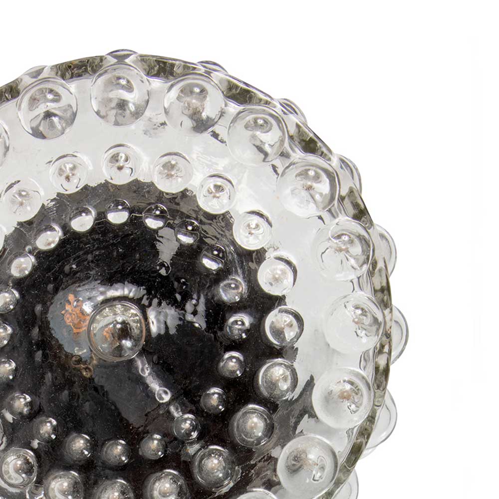 Retrostil Wandlampe Montesa aus Strukturglas 25 cm breit