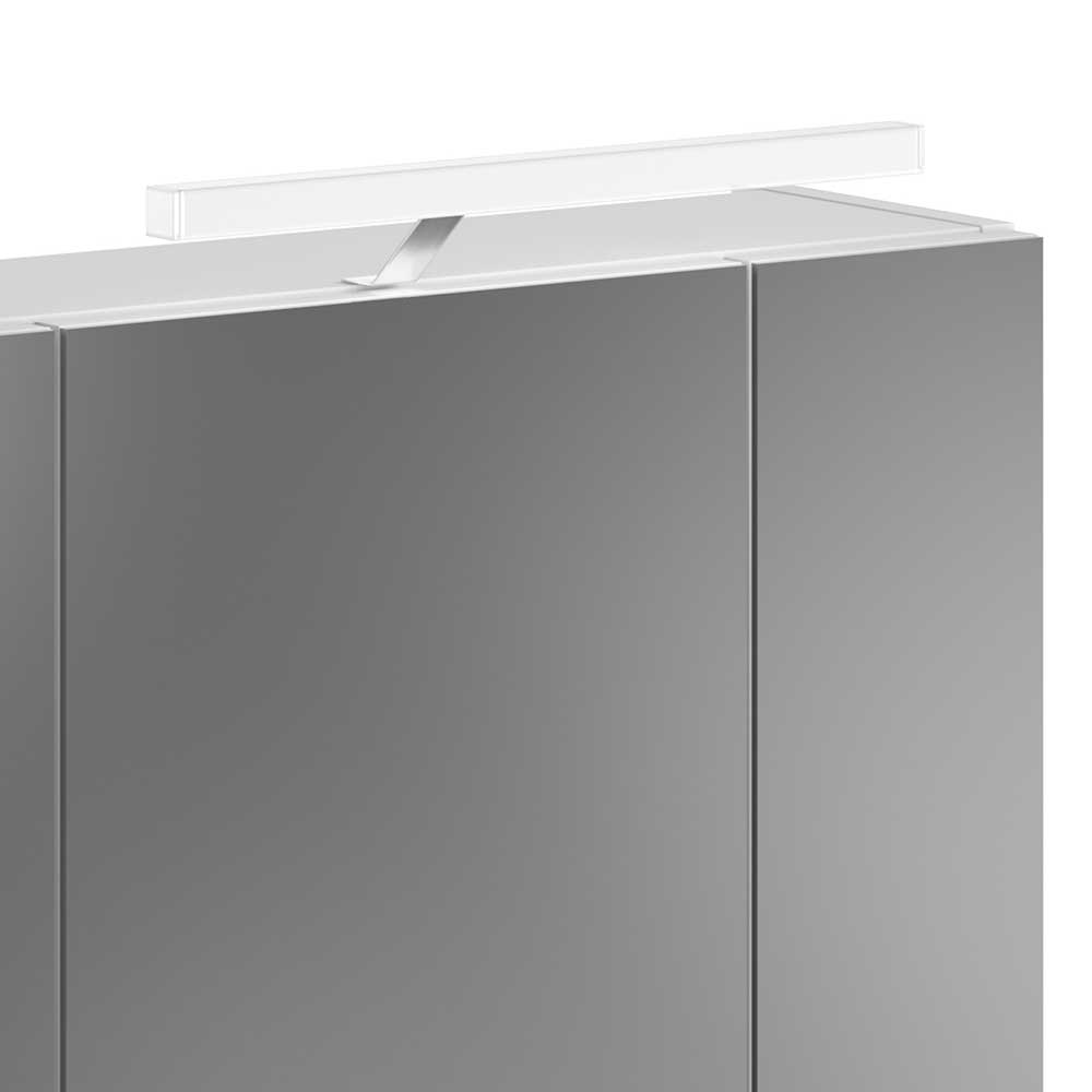 3 türiger Badezimmer Spiegelschrank Alessia in Weiß 60 cm breit
