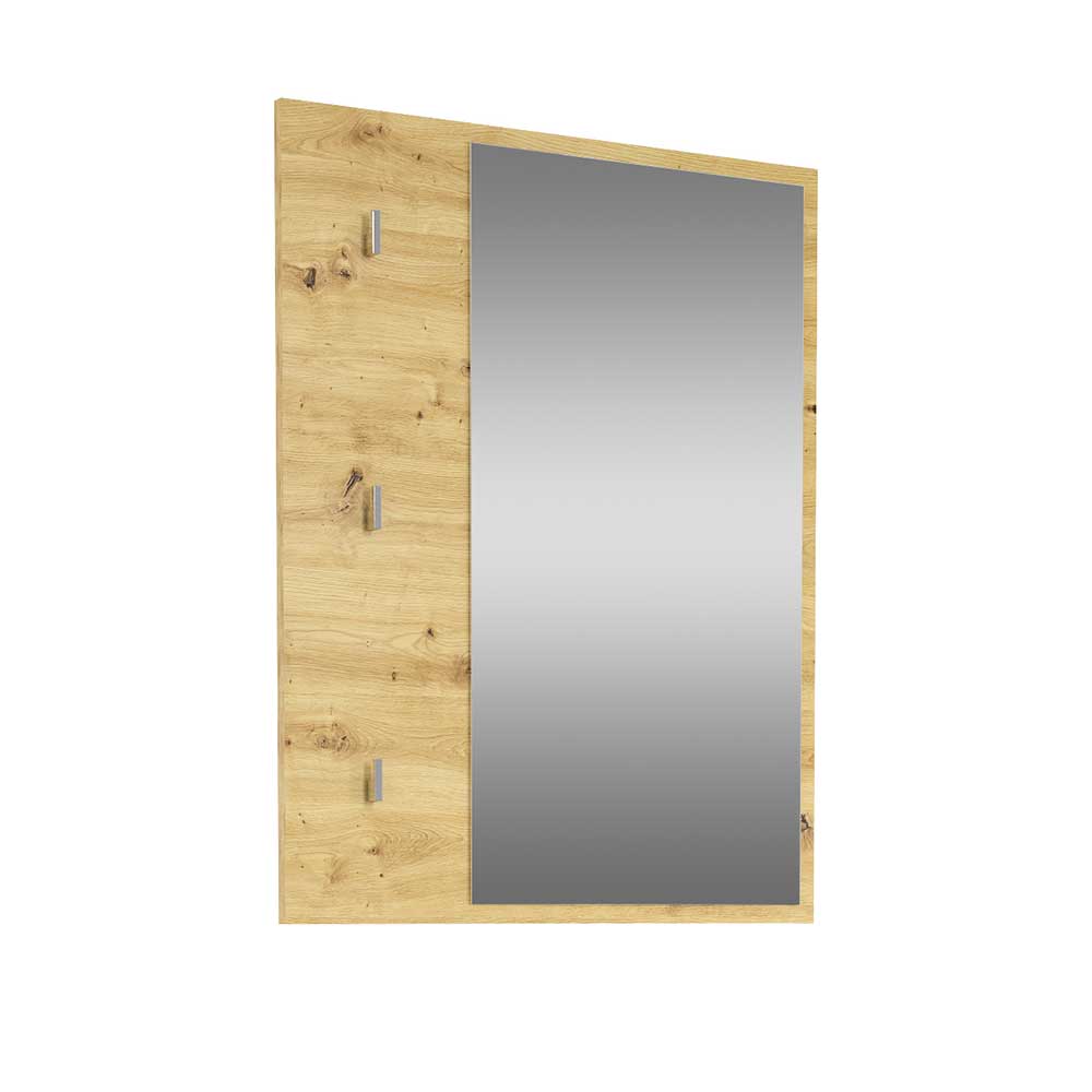Garderoben Wandspiegel Calvinros in Asteichefarben und rechteckiger Form