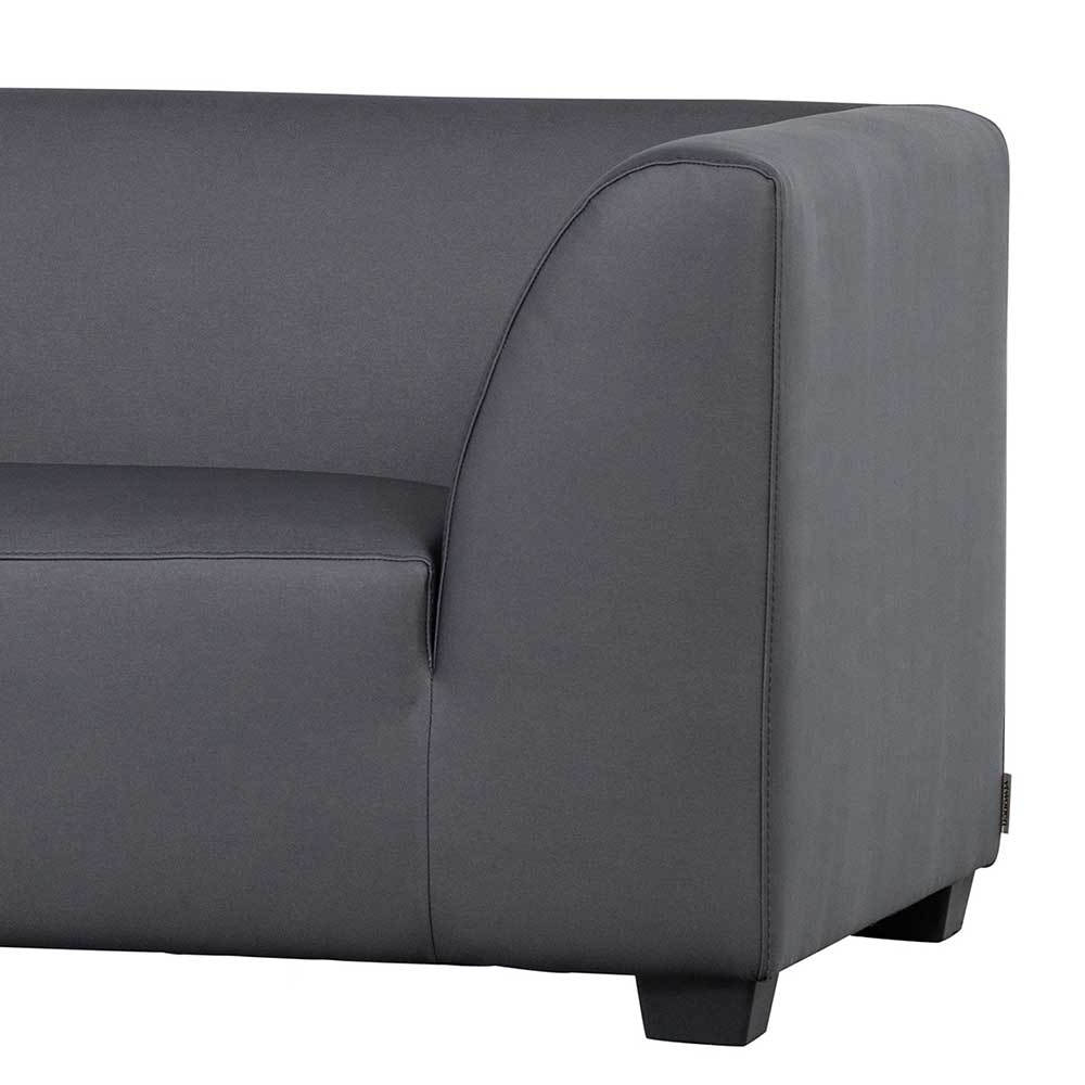 Outdoor Lounge Sofa Aspari in Dunkelgrau 230 cm breit
