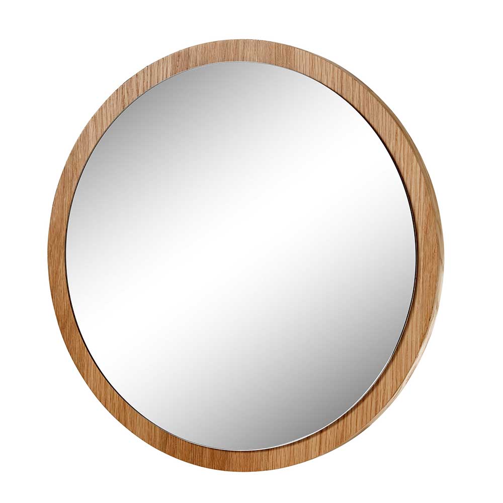 Garderoben Set Maslow aus Eiche Massivholz mit zwei Spiegeln (sechsteilig)