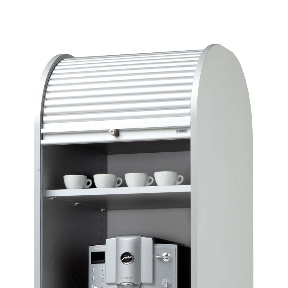 Büro Kaffeeschrank Pamela in Weiß 50 cm abschließbar