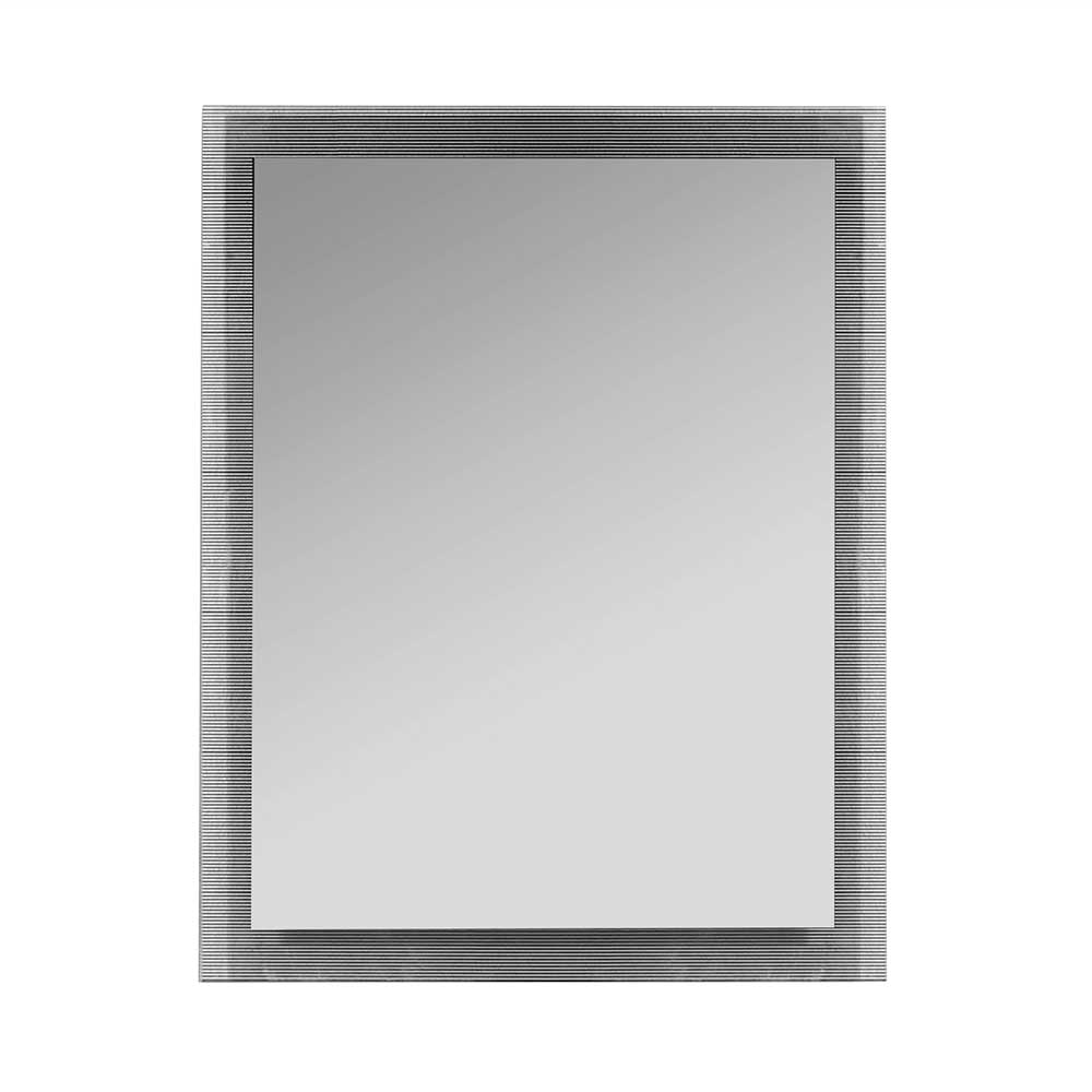 Badezimmerspiegel Cridena mit LED Beleuchtung und Glasrahmen