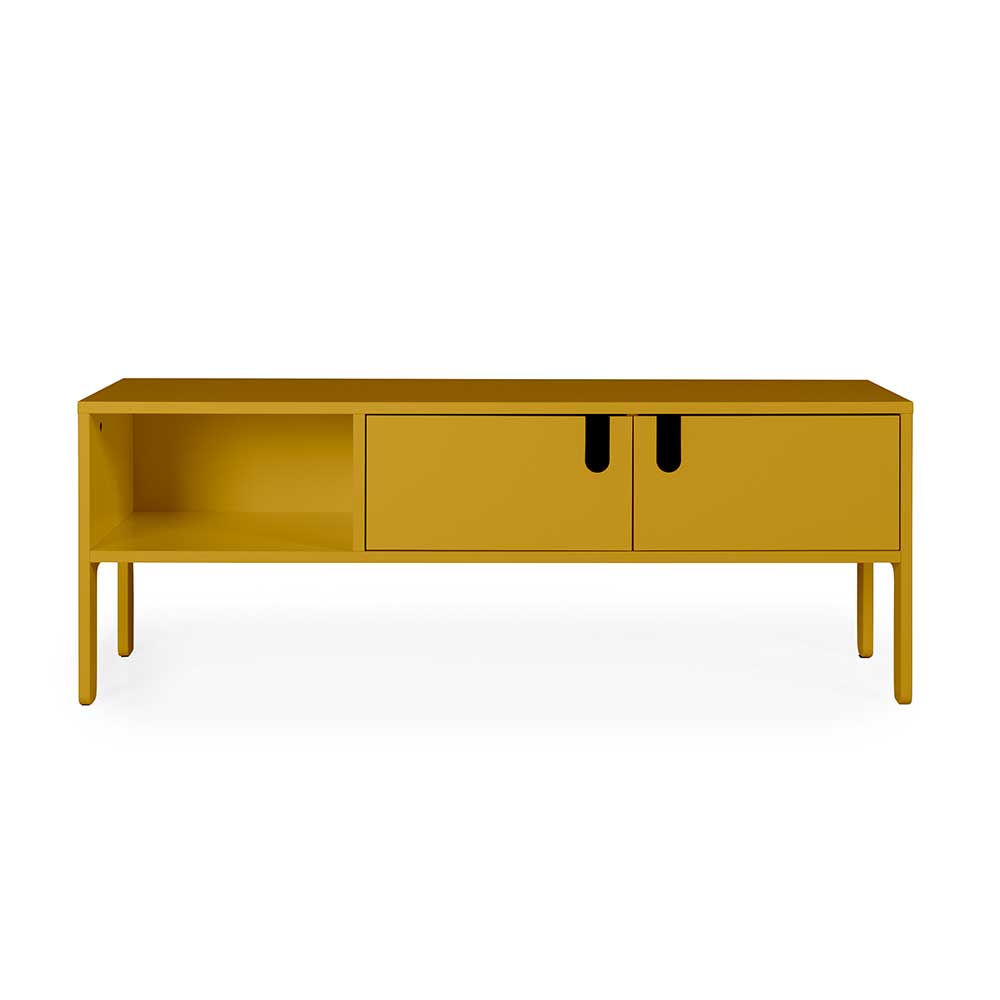 Design TV Möbel Restania in Gelb 50 cm hoch