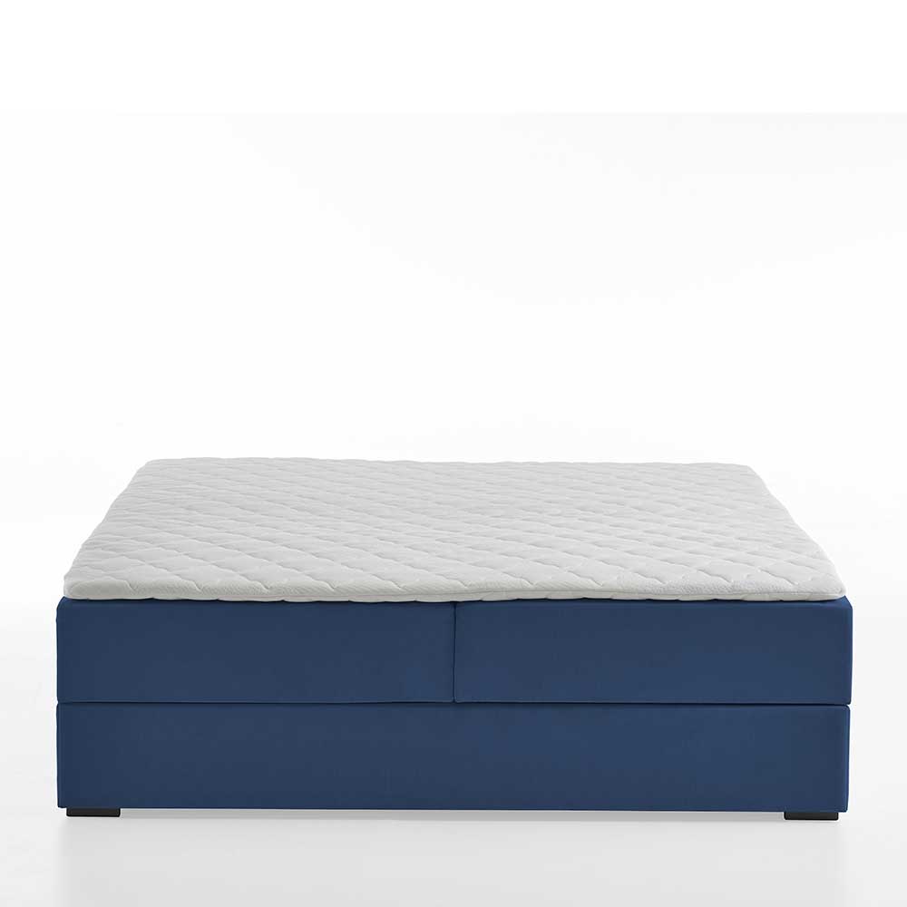 Boxbett ohne Kopfteil Waterback in Blau mit Bettkasten